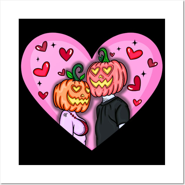 Valloween Lovers Wall Art by BreezyArtCollections 